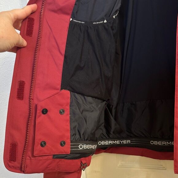 Obermeyer Womens Tuscany II Jacket Fur Trimmed Zip Up Size 8 Pockets Ski Snow - Picture 9 of 16